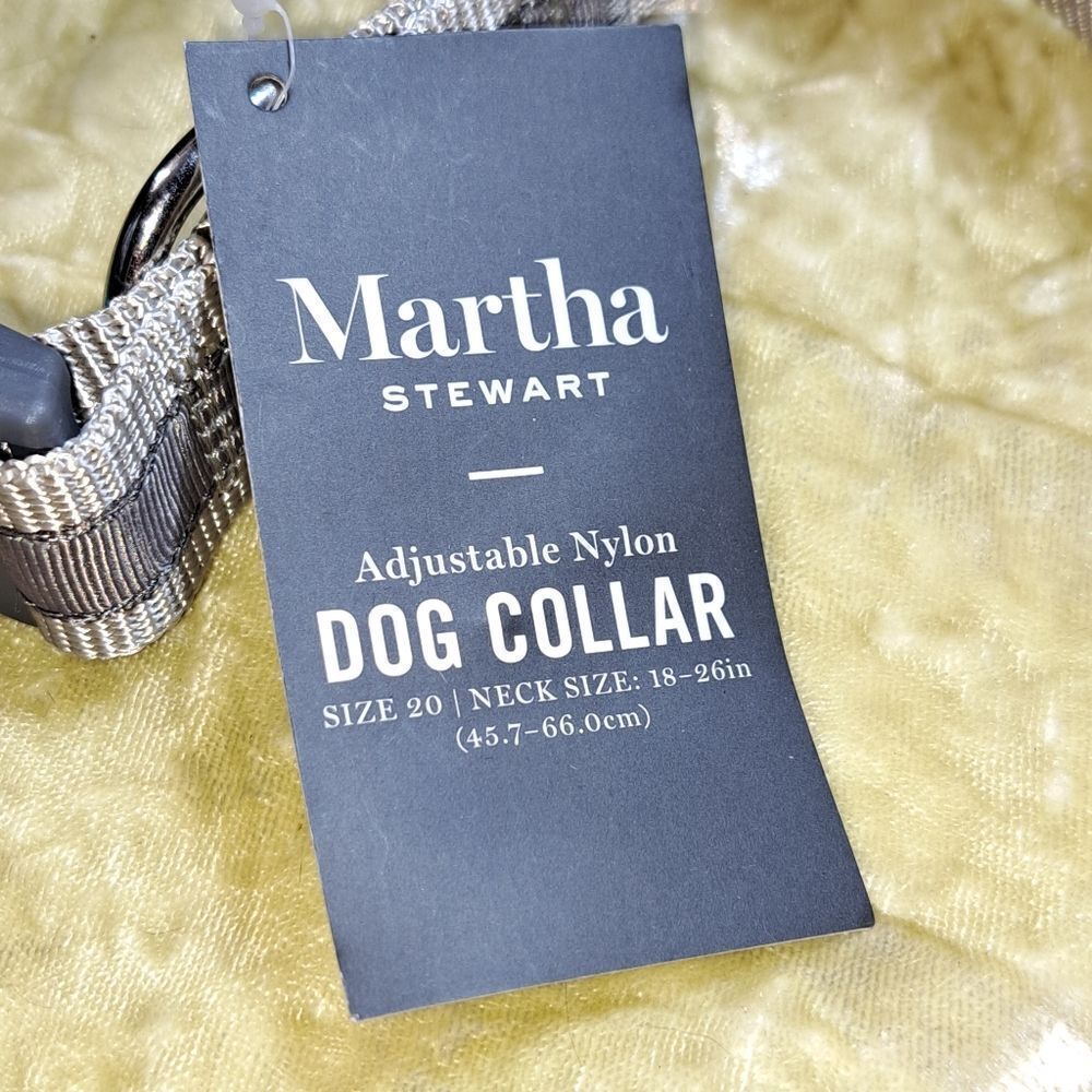 NWT Martha Stewart Dog Collar pet collar - Picture 7 of 9